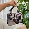 DOYUTIG New Design Jasmine Flower Beaded Handbag Women's Handmade Shiny Evening Bags For Wedding Lady Party Beading Totes N001