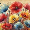 Poppy-11CT Stamped Cross Stitch 40*40cm/15.75*15.75in
