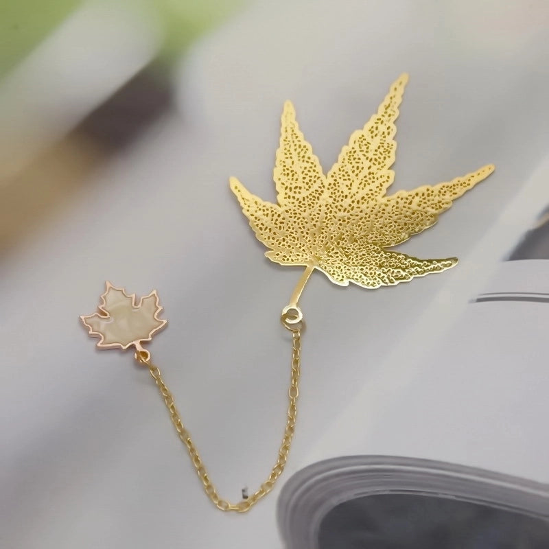 Fashion Brass Gift Hollow Tassel Bookmark