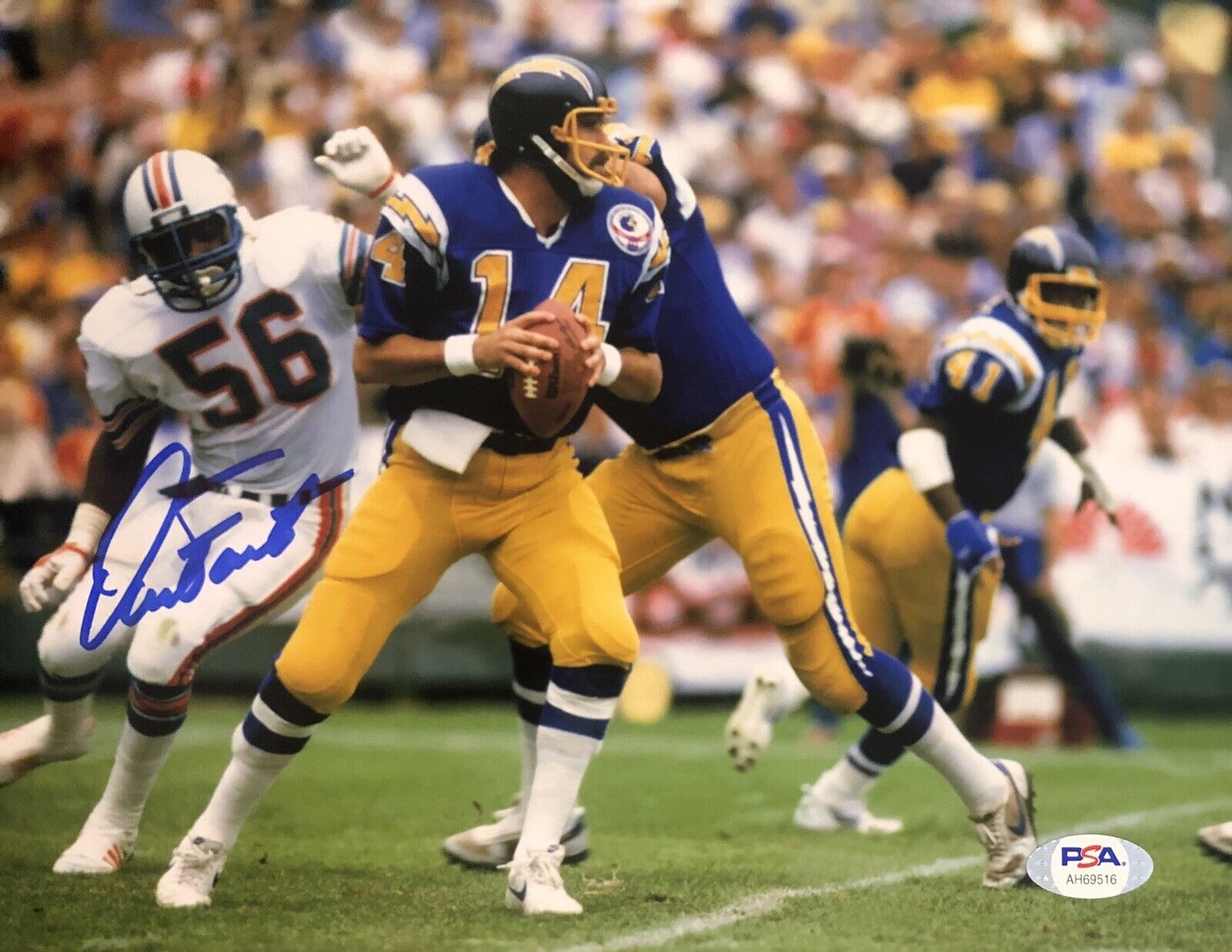 Dan Fouts Signed Autographed San Diego Chargers 8x10 Photo Poster painting Psa/Dna