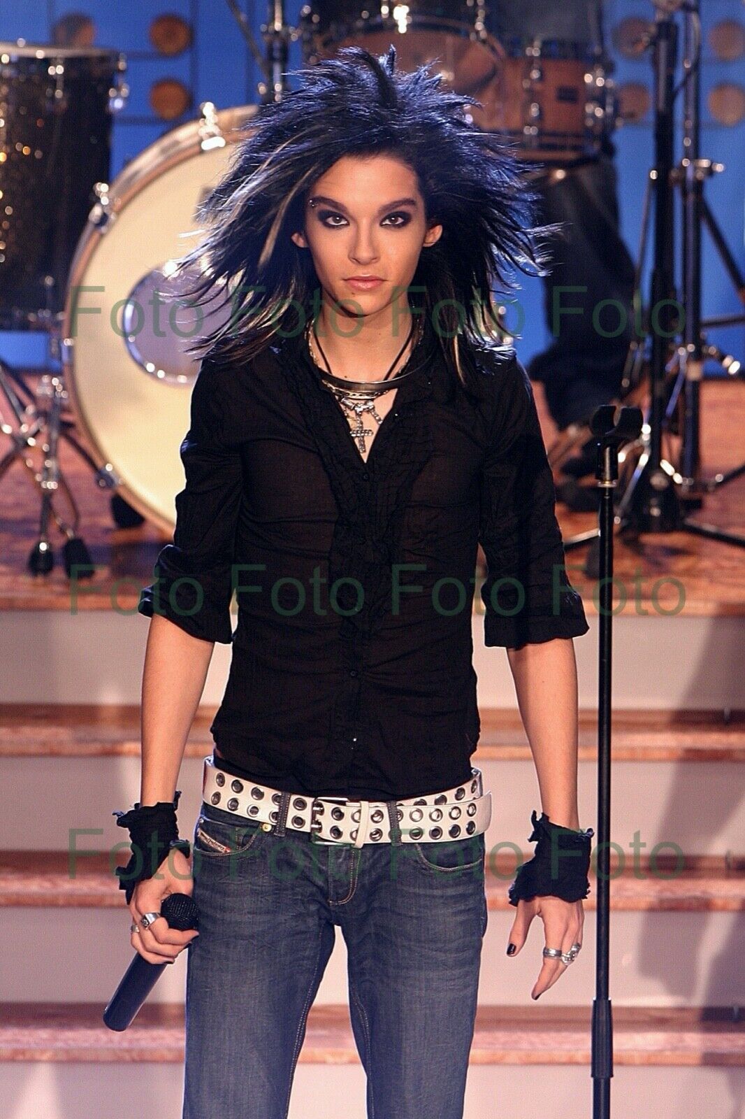 Tokio Hotel - Bill Kaulitz Pop Musik Foto 20 x 30 cm ohne Autogramm (Be-6