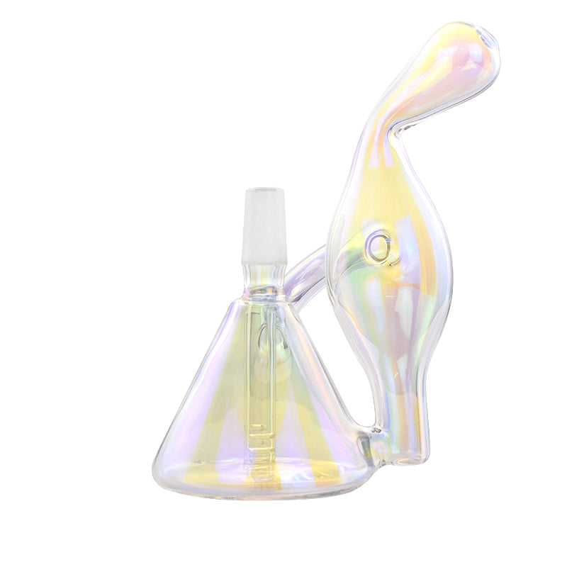 Fumed Swan Beaker Base Recycler Dab Rig