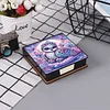 Lila Tiere Pu DIY 5D Diamantmalerei-Notizbox 640 leere Notizbl&ouml;cke f&uuml;r das B&uuml;ro