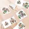 6Pcs Diamond Painting Charming Grandma Greeting Card Set with Envelopes for Birthdays Thanksgiving & Special Occasion