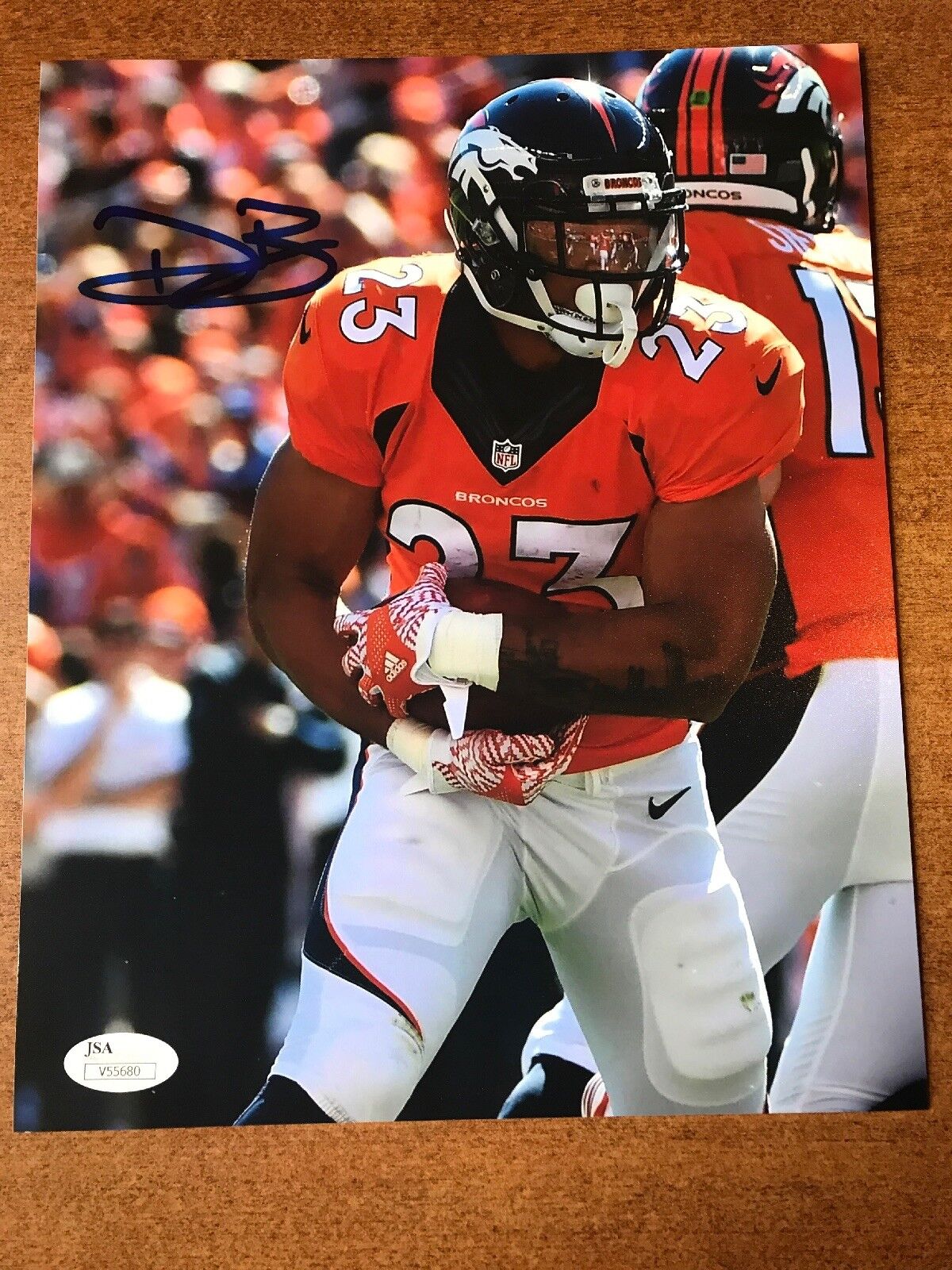 DEVONTAE BOOKER Autographed Signed DENVER BRONCOS 8x10 Photo Poster painting JSA COA