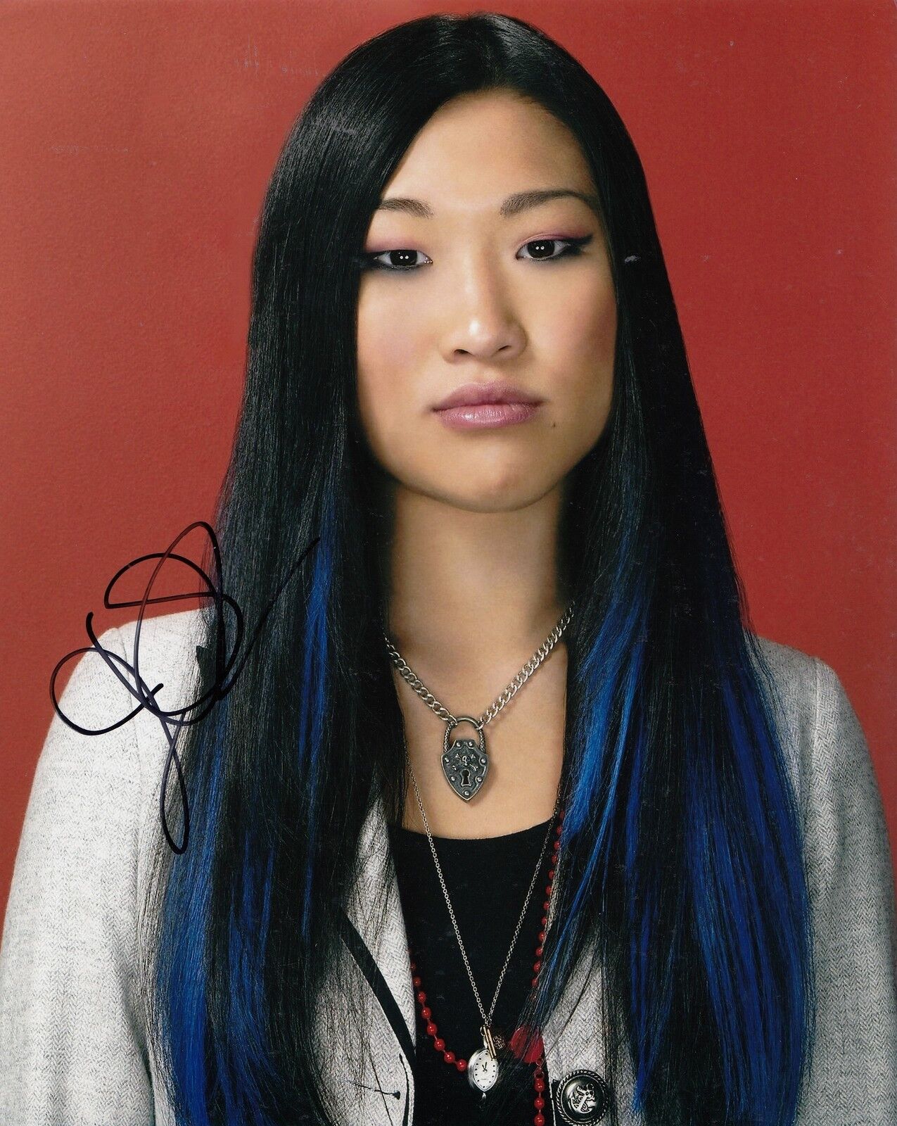 JENNA USHKOWITZ signed (GLEE TV SHOW STAR) 8X10 Photo Poster painting W/COA *TINA CHANG*