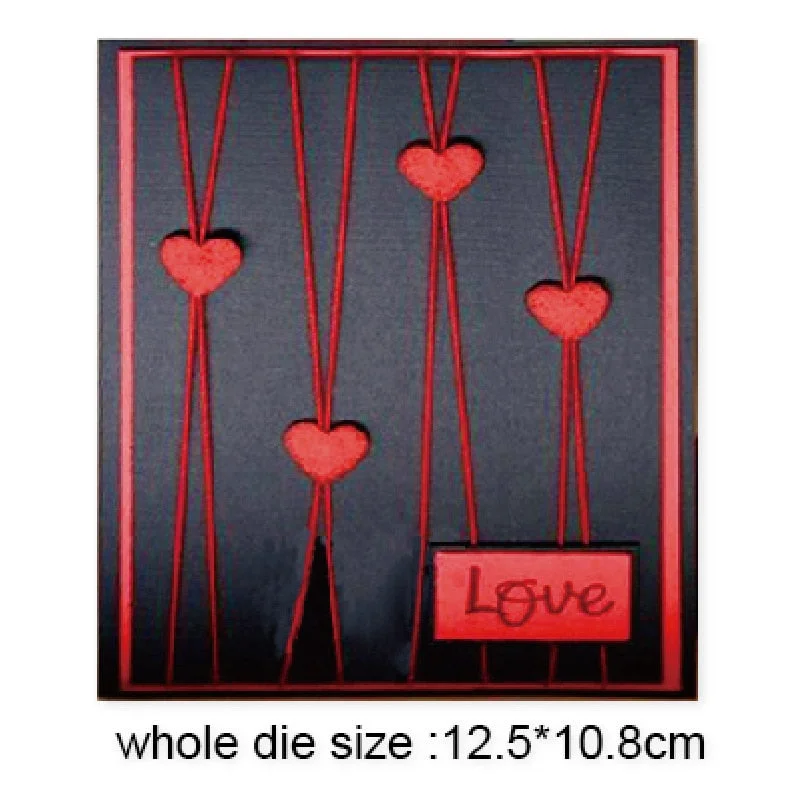 2021 New Craft Dies Heart Frame Metal Cutting Dies Cut Die Mold Decoration Scrapbook Dies Knife Mould Blade Punch Stencils Dies