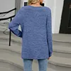 Gioiacombo&trade; Top T-shirt a maniche lunghe larghe da donna