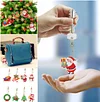 8pcs Set Christmas Diamond Painting Keychain Gifts