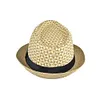 Gioiacombo&trade; Cappello di paglia parasole da esterno da uomo di mezza et&agrave; e anziani in lino