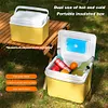 15L Camping Cooler Box Insulated Ice Chest Portable Ice Bucket for Outdoor Use