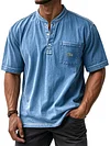Men's Loose Pocket V-Neck T-Shirt