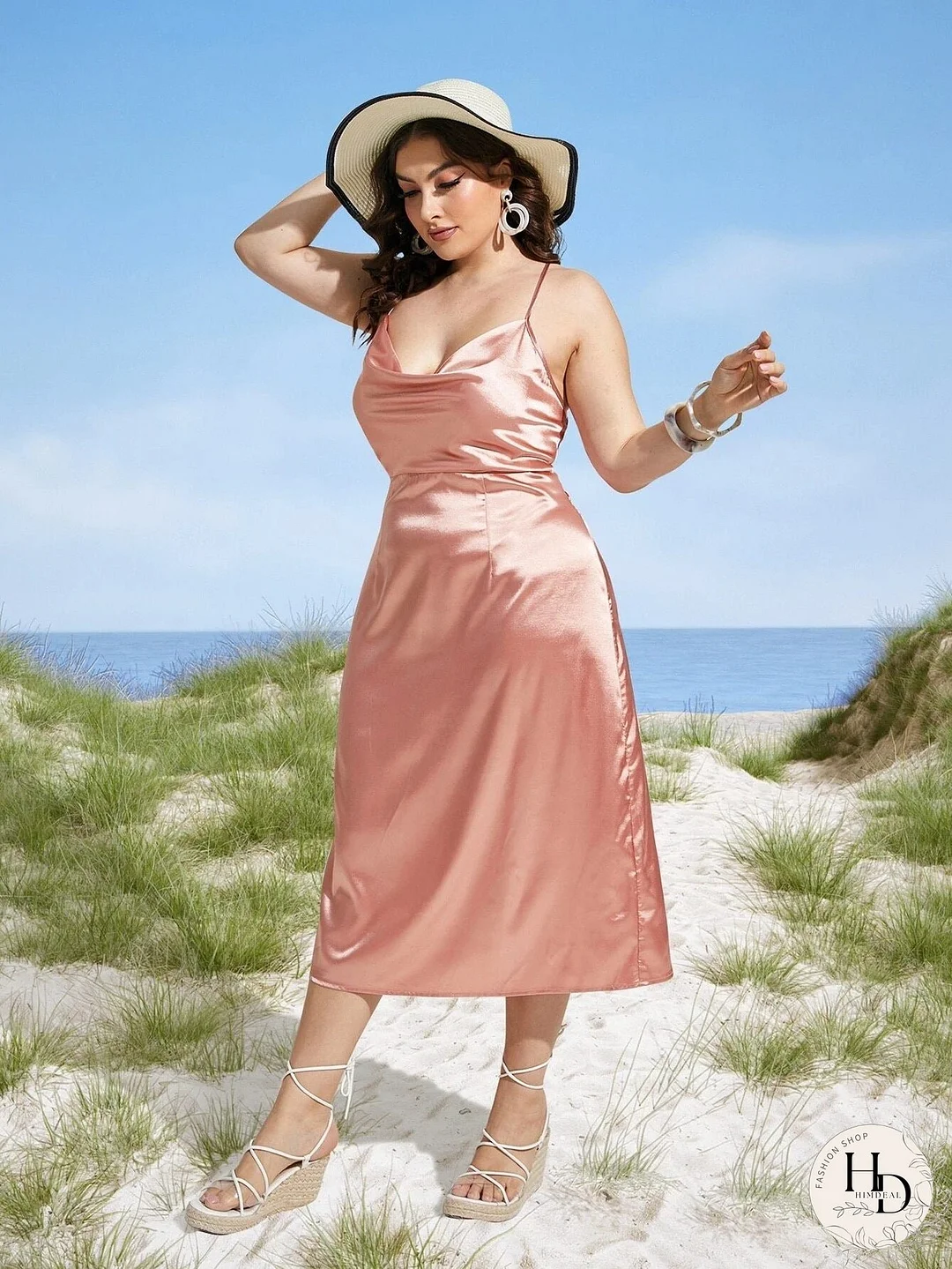 Solid Color Sling Dress