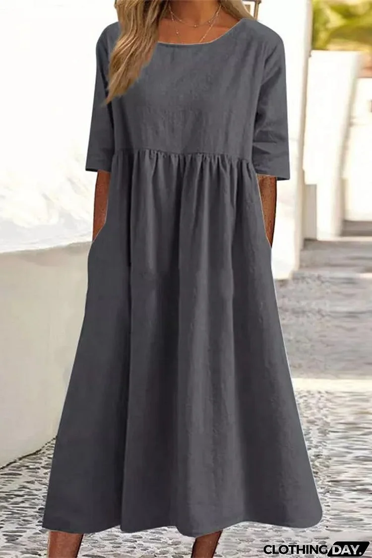 Women's Casual Cotton Dress