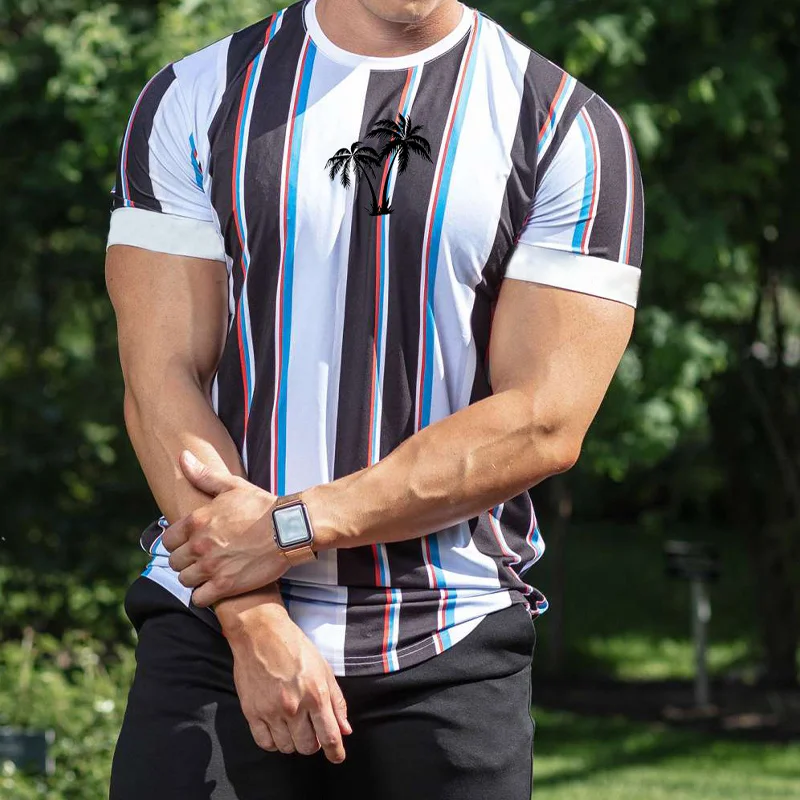 Stylish Striped Slim Fit T-Shirt