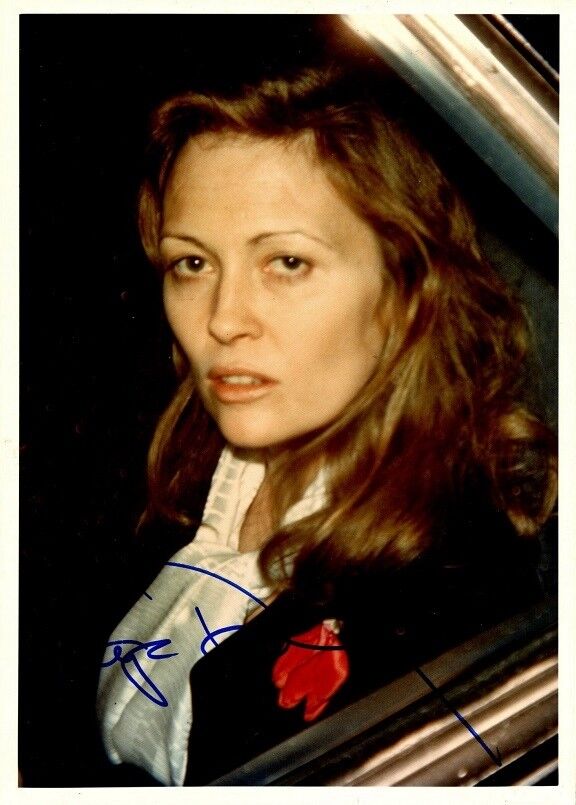 Unique FAYE DUNAWAY In-person Signed Photo Poster painting