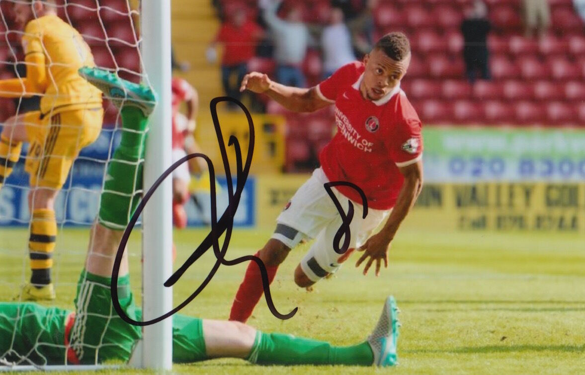 CHARLTON ATHLETIC HAND SIGNED JORDAN COUSINS 6X4 Photo Poster painting 2.