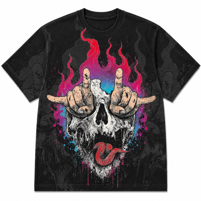 Street Flame Beast Cotton T-Shirt