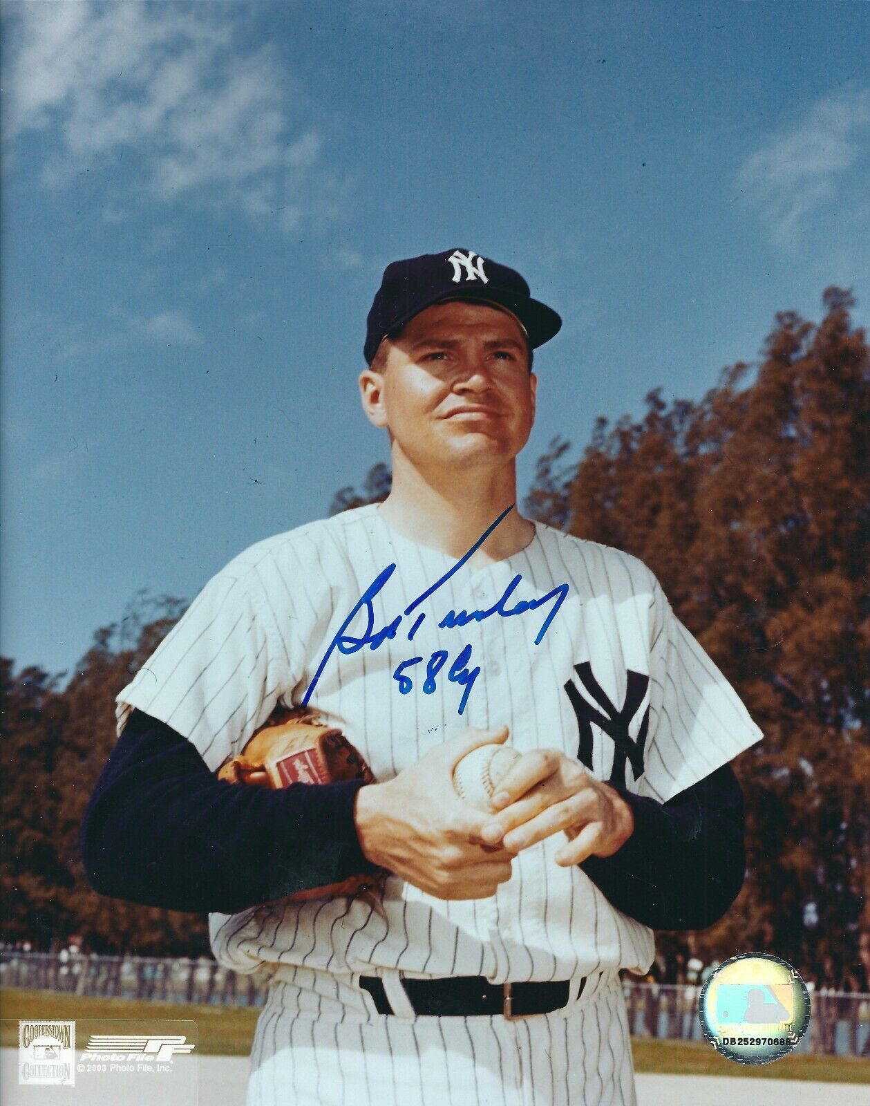 Signed 8x10 BOB TURLEY 58 CY