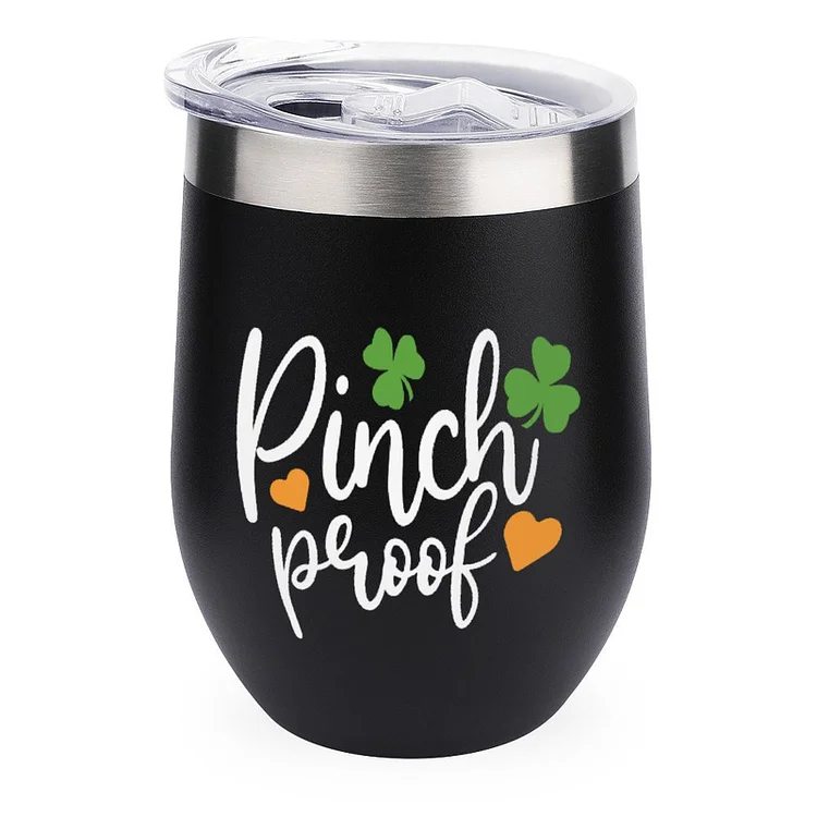 Pinch Proof St Patricks Day Gift Stainless Steel Insulated Cup - Heather Prints Shirts