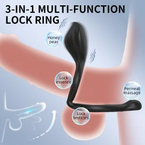 Vibrating Cock Ring With Double Ring Couples Sex Toys