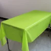 5PCS Rectangle 137 x 274cm Colorful Party Disposable PE Tablecloth 