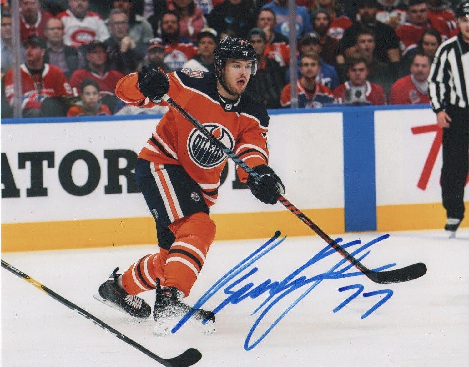 Edmonton Oilers Oscar Klefbom Autographed Signed 8x10 NHL Photo Poster painting COA #1