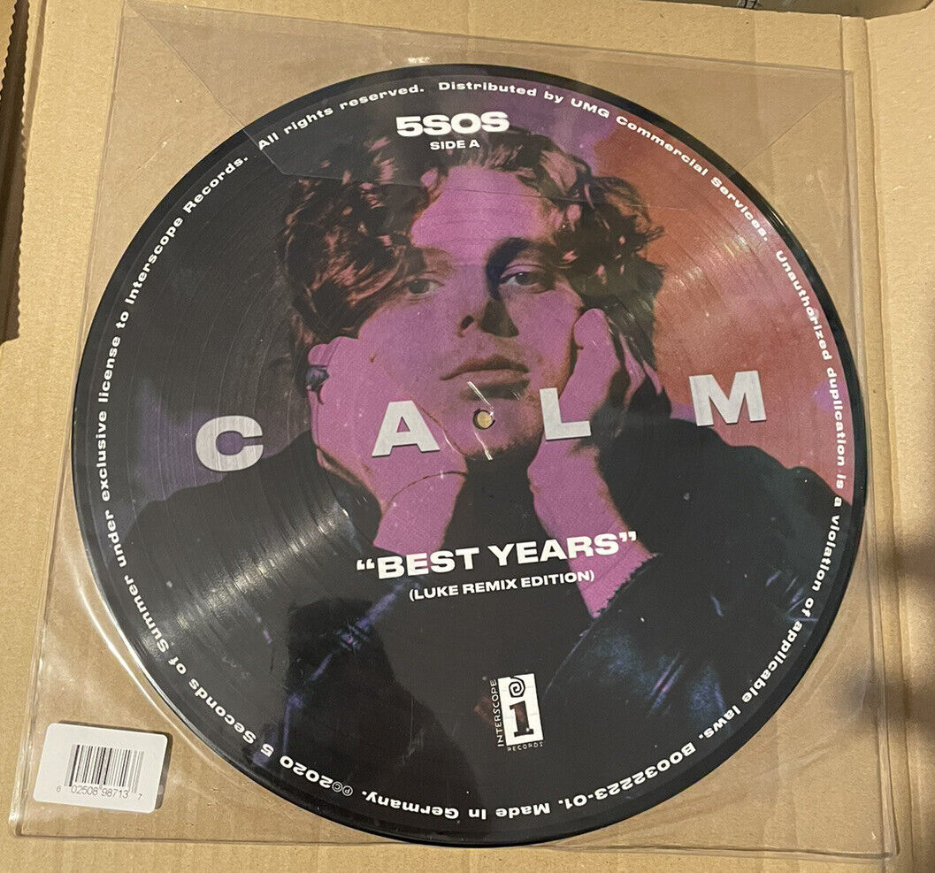 5SOS Calm Luke Vinyl LP Picture Disc Five Seconds Of Summer Album Rare