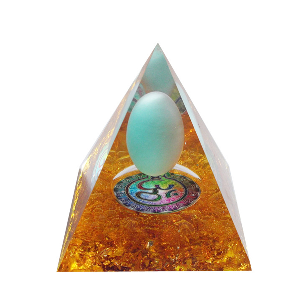 

5cm Natural Orgonite Pyramid Chakra, 501 Original