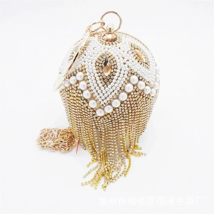 Lady luxury spherical handbag
