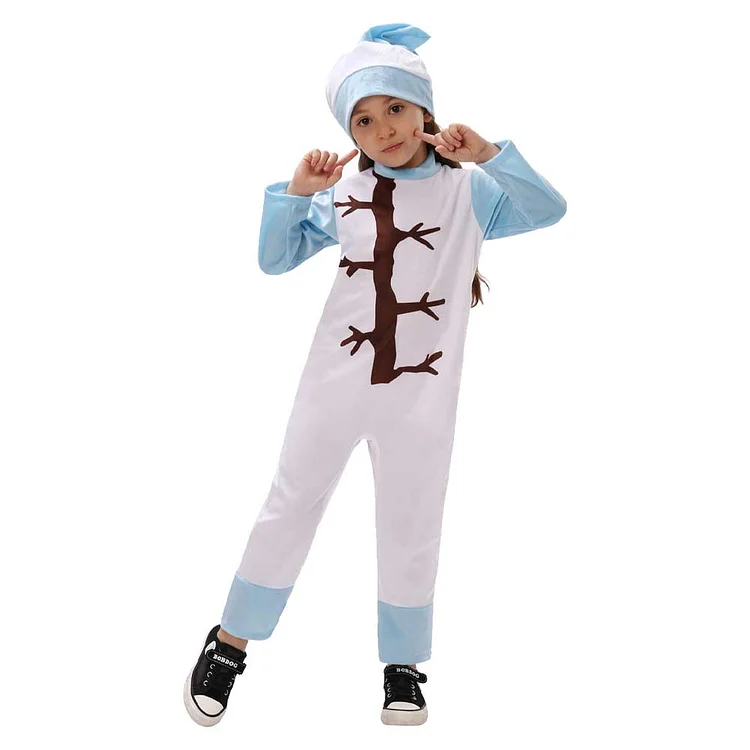Frozen 2 Olaf White Christmas Jumpsuit Sleepwear Outfits Cosplay Costume Halloween Carnival Suit