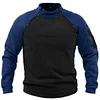 Men's Retro Solid Color Warm Sweatshirt - Suitable for Winter Outdoor Hiking