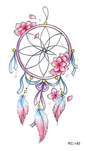 52 Kinds Watercolor Flora Lavender Waterproof Fake Tattoos Temporary Women Arm Chest Ankle Stickers Floral Body Art Tatto Flower