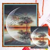 Moon Tree - 11CT Counted Cross Stitch - 40*50cm - Natural