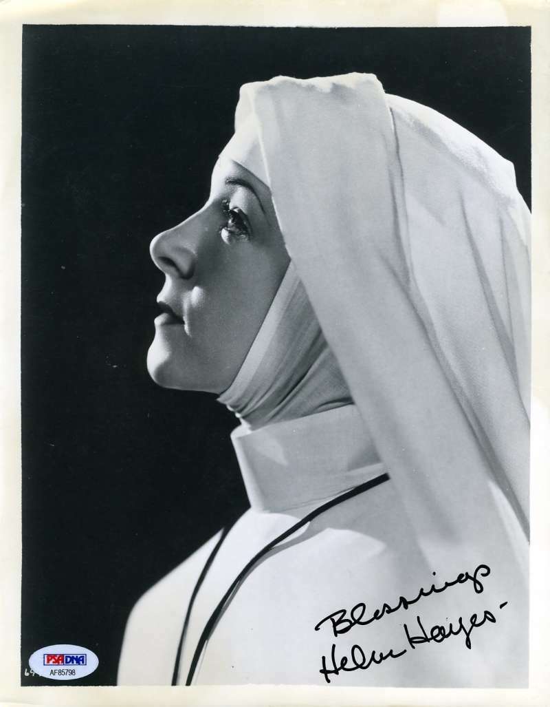 Helen Hayes Psa Dna Coa Autograph 8x10 The White Sister Photo Poster painting Hand Signed