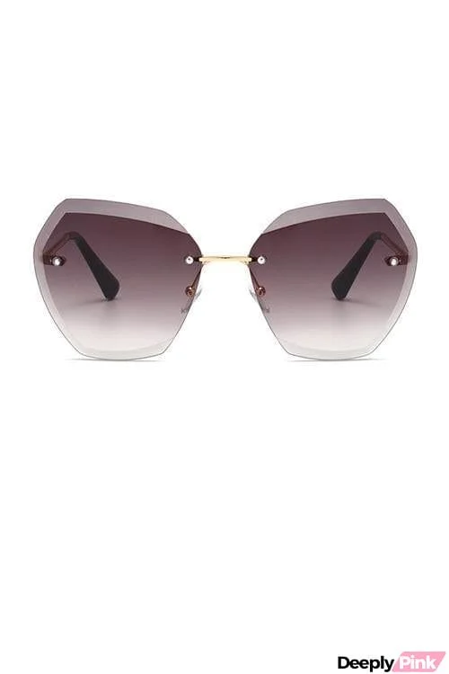 Gradient Rimless Sunglasses