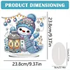 (US Local)Snowman Print DIY Desktop Diamond Art Kits for Home Office Desktop Decor