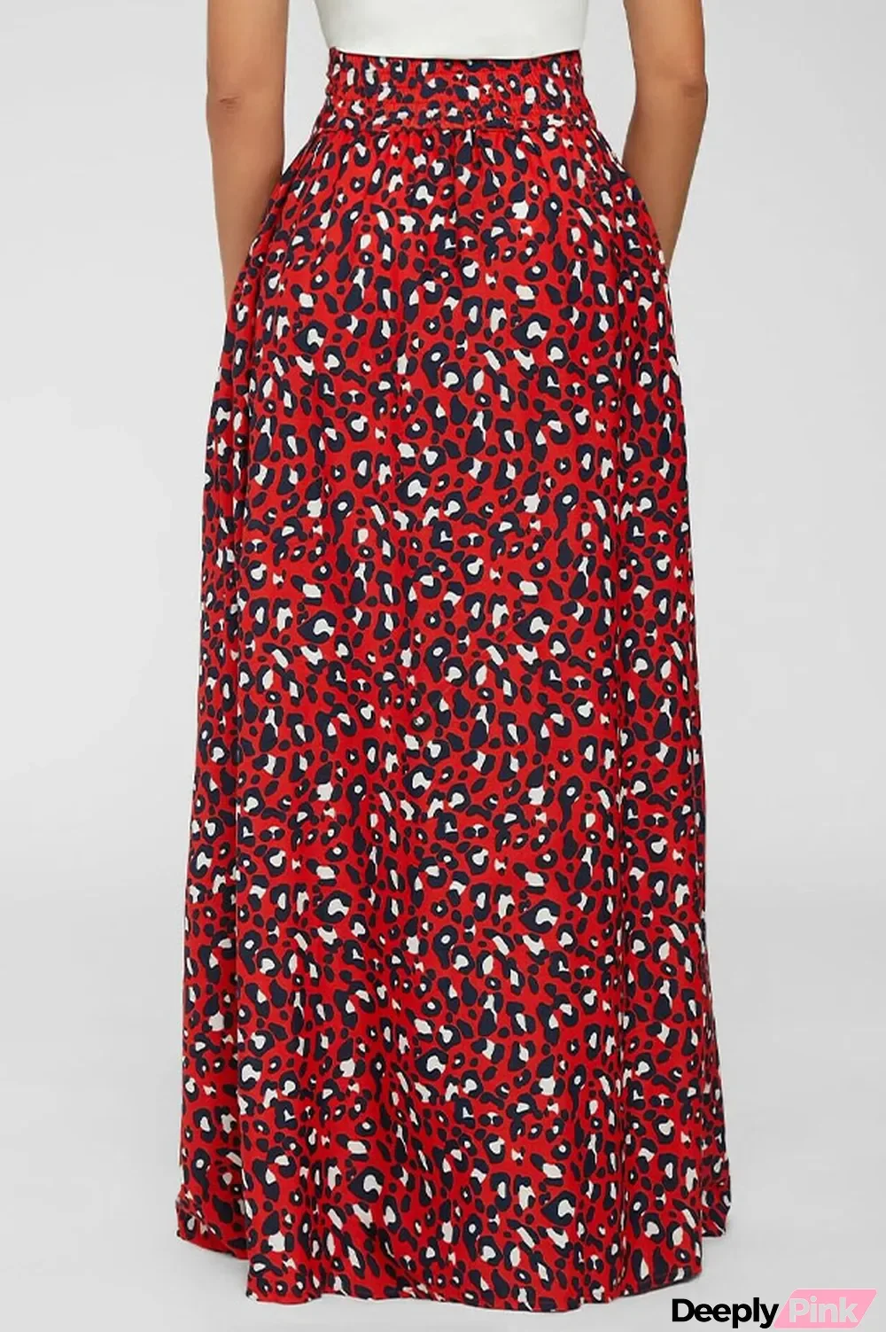 Red Fashion Polyester Print Bottoms