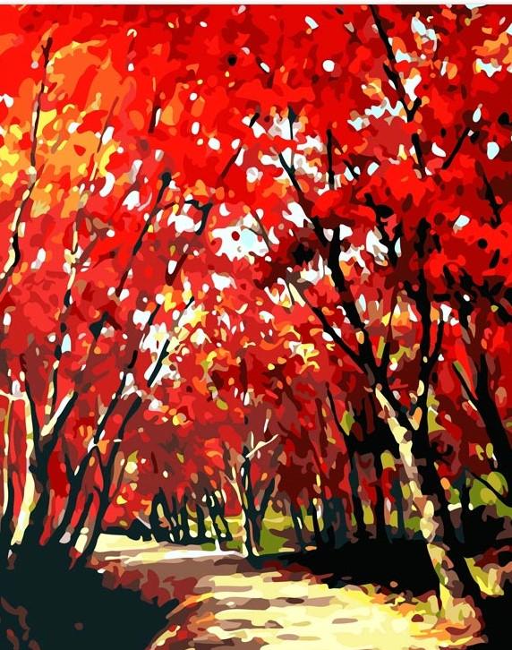 

Red Maple Leaves – Paint By Numbers - 40*50CM, 501 Original