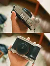 Mirrorless camera, Oreo lens, pancake lens, portable, biscuit film lens