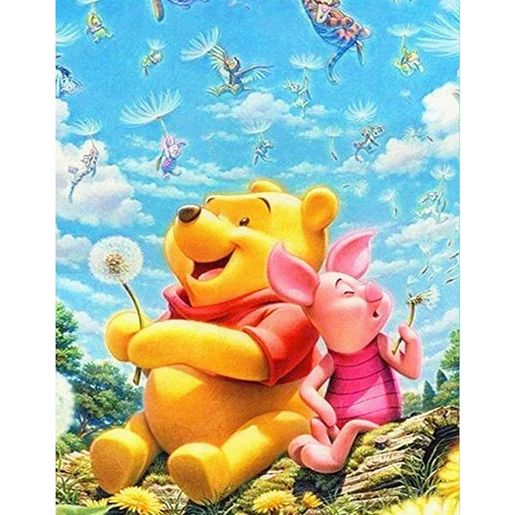 Cartoon Bear Poster 30x40CM(Canvas) full round drill diamond painting gbfke