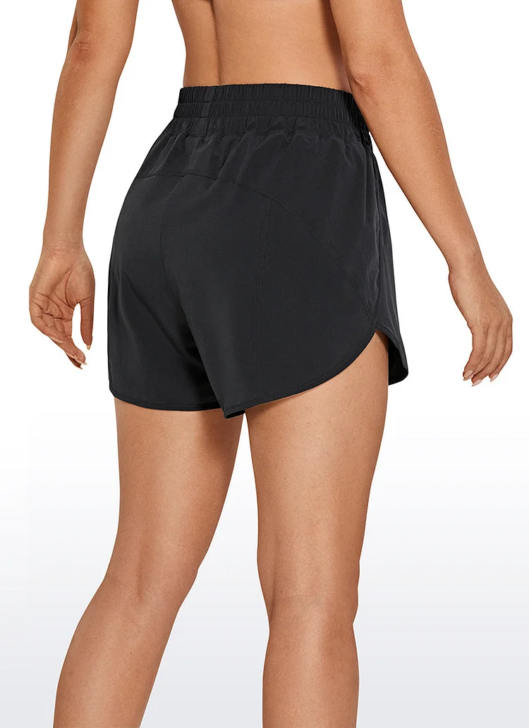 Feathery-Fit Soft High Waisted Mesh Lined Shorts 3