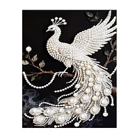 White Peacock - Pearls Painting