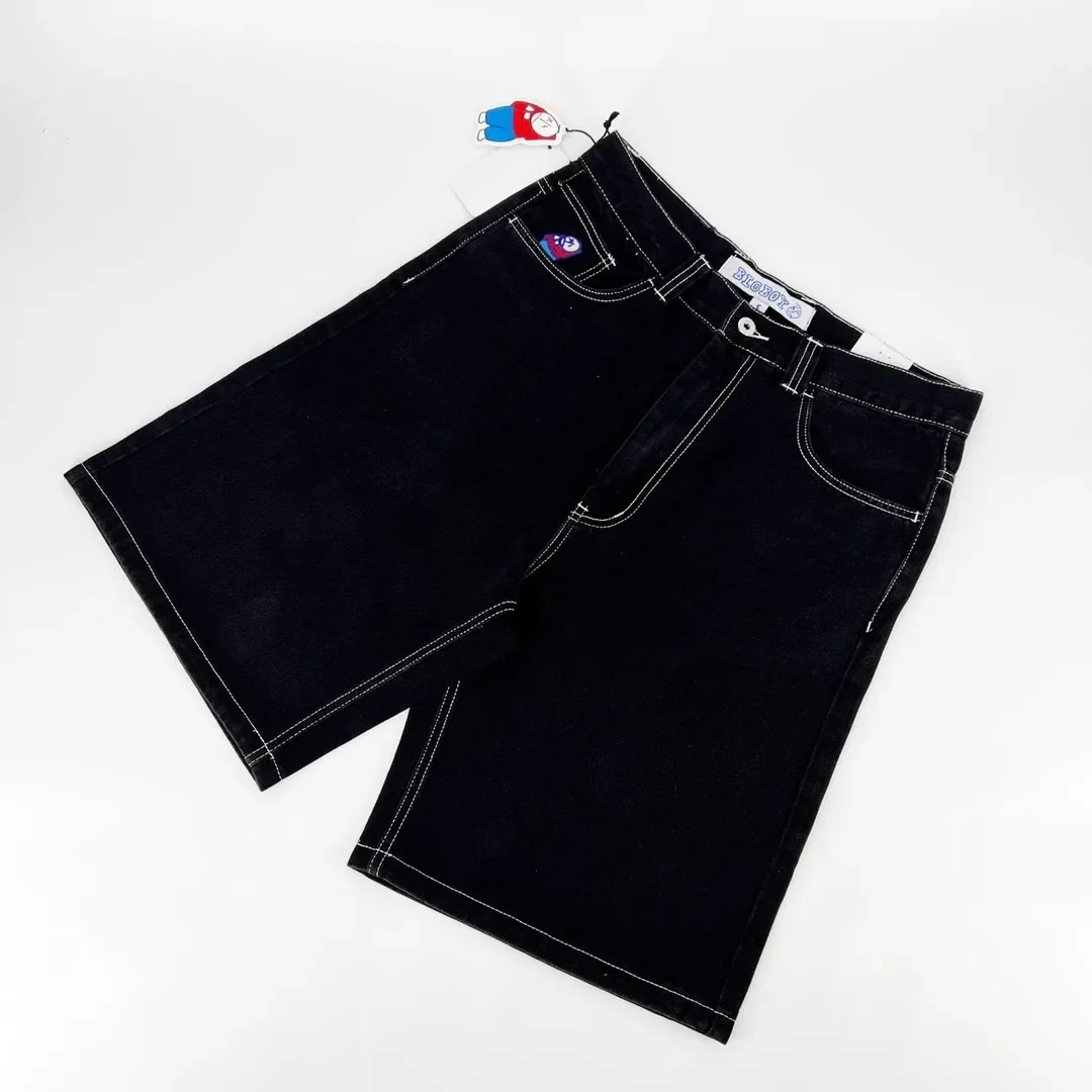 Gamistine fall outfits women Y2k 2025 Most Popular Jeans Denim Men Shorts Baggy Harajuku Embroidery Gym Basketball Shorts Letter Sweatpants Streetwear