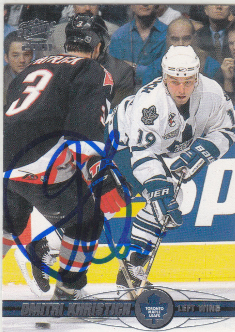 Dimitri Khristich Autograph 00-01 Pacific Capitals Card Bruins - Metallurg