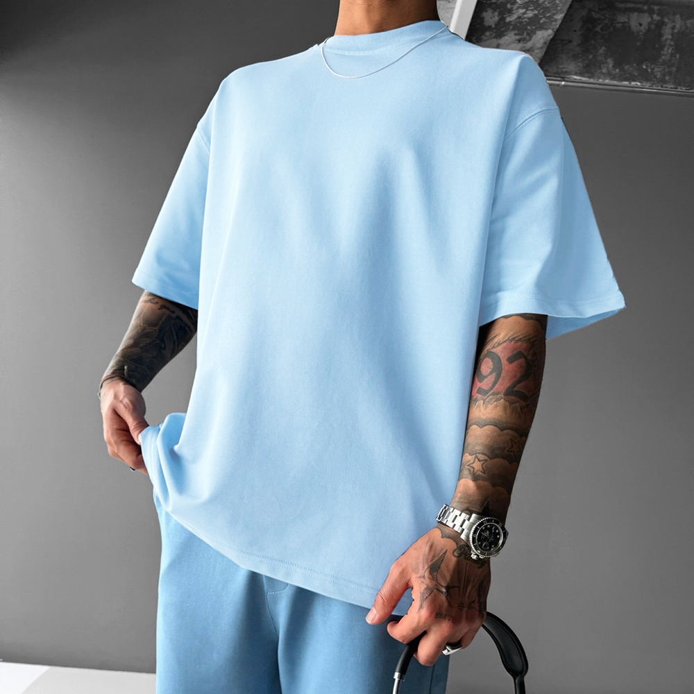 Neutral Simple Basic Solid Color T-shirt