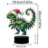 Acryl Weihnachten Dinosaurier doppelseitig - 5d DIY Bastellampe