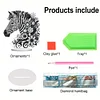 DIY Zebra Acrylic Diamond Painting Desktop Ornaments