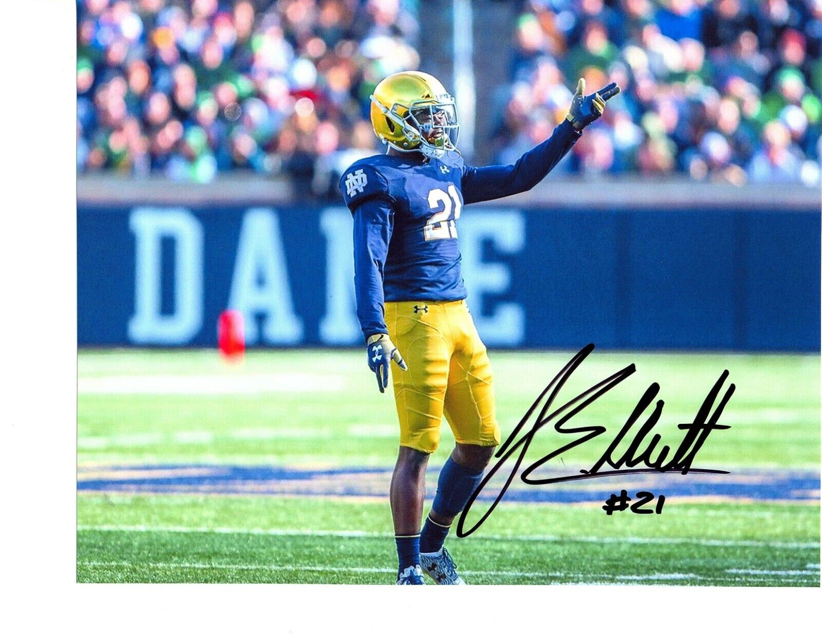 Jalen Elliott Notre Dame Fighting Irish signed autographed 8x10 football Photo Poster painting d