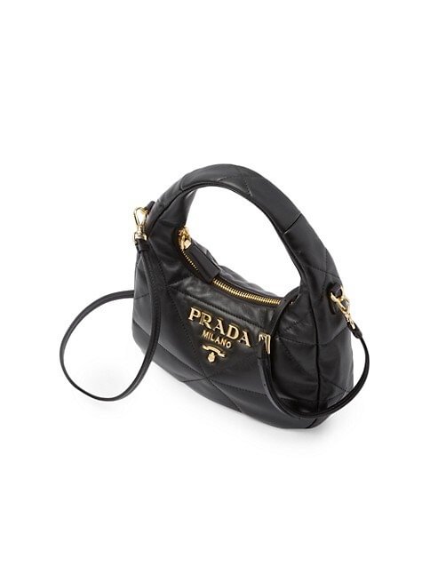  Prada Nappa Leather Mini Bag With Topstitching 5 out of 5 Customer Rating